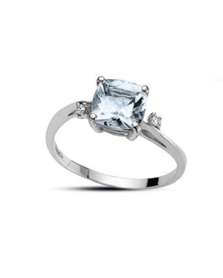 Anello Oro Gioia Donna in Oro Acquamarina 1.40 Ct OAA12421.003 - OAA12421.003